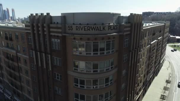 Luchtfoto Van River Road Port Imperial — Stockvideo