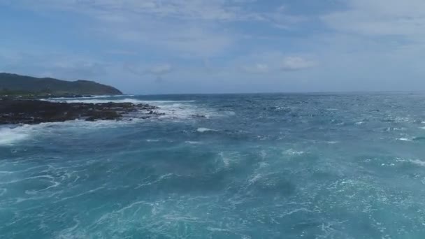 Letectví Pláží Krajiny Havaji — Stock video