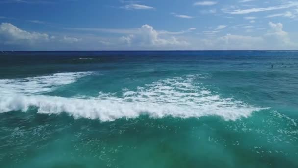 Aérea Las Playas Paisaje Hawaii — Vídeos de Stock