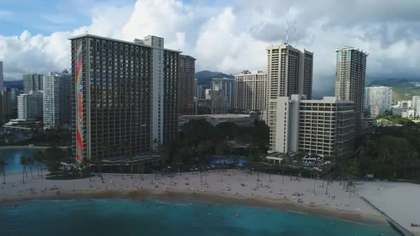 Vue Aérienne Honolulu Oahu Hawaï — Video