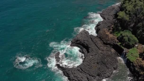 Luchtfoto Van Kauai Hawaï — Stockvideo