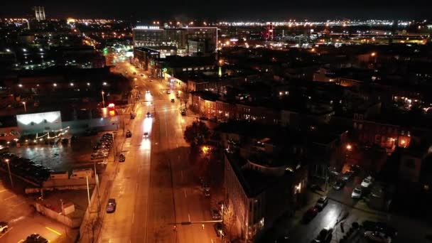 Aerial Downtown Baltimore Maryland — Stok Video