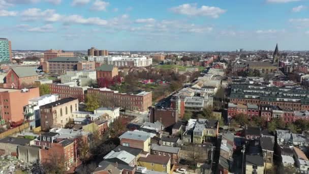 Aérea Del Centro Baltimore Maryland — Vídeo de stock