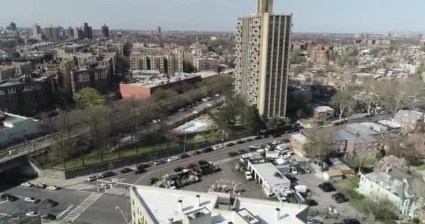 Luchtfoto Van Bronx New York City — Stockvideo