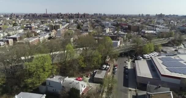 Aerial Bronx Нью Йорк — стоковое видео