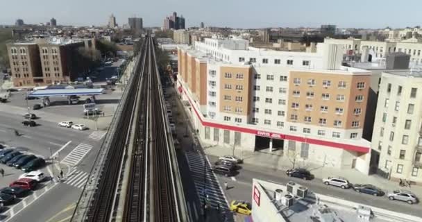 Línea Aérea Metro Bronx Nueva York — Vídeos de Stock