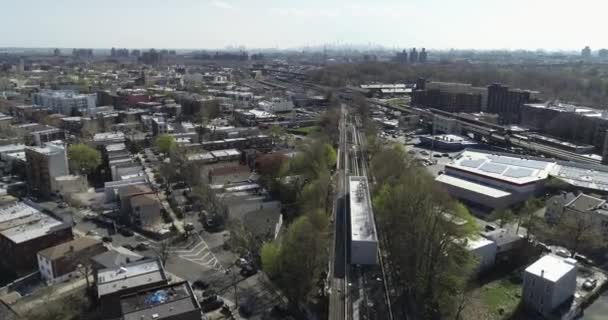 ニューヨーク市ブロンクス地区の空中閉鎖 — ストック動画