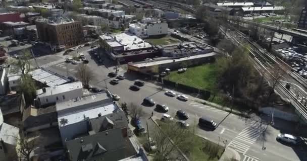 Aerial Close Bronx Sousedství New York City — Stock video