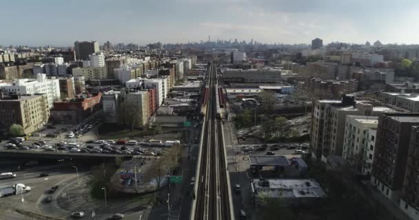ニューヨーク市ブロンクスの空中 — ストック動画