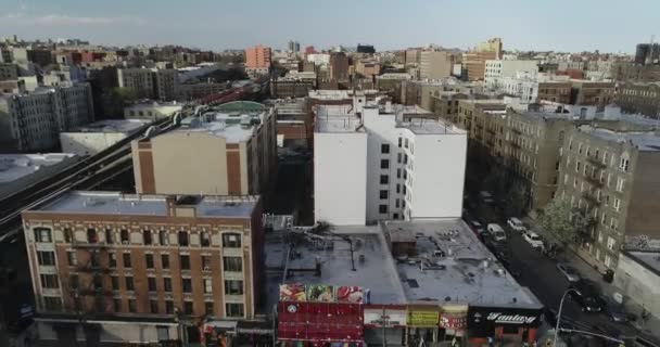 Aerial Neighborhood Bronx New York City — Stock Video