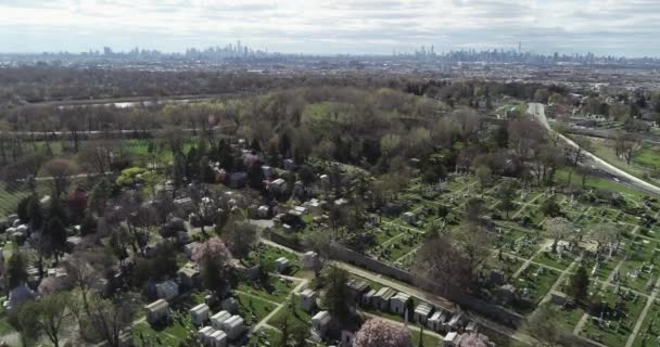 Кладбище Квинсе — стоковое видео