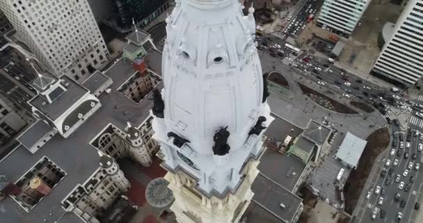 Съёмки Воздуха Филадельфии — стоковое видео
