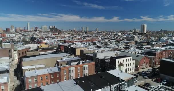 Luchtbeelden Van Philadelphia Pennsylvania — Stockvideo