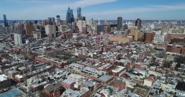 Flygbilder Från Philadelphia Pennsylvania — Stockvideo