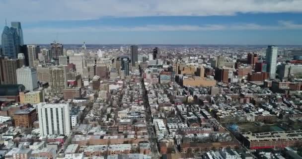 Flygbilder Från Philadelphia Pennsylvania — Stockvideo