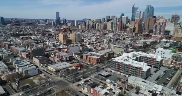 ペンシルベニア州フィラデルフィアの空撮 — ストック動画