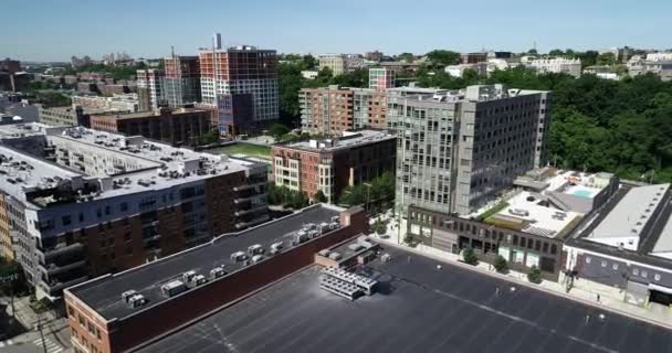 Aerial Hoboken Jersey City New Jersey — Αρχείο Βίντεο