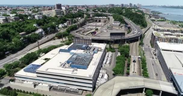 Luftaufnahme Von Hoboken Und Jersey City New Jersey — Stockvideo