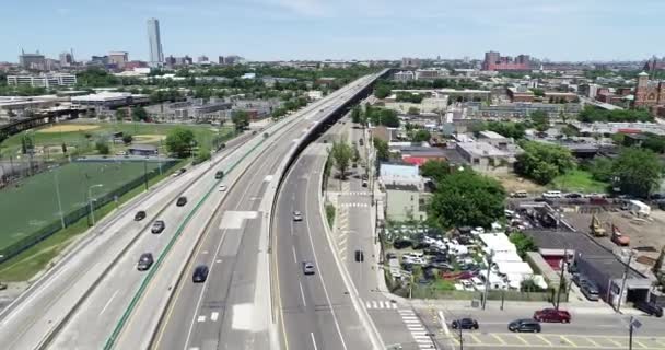 Luchtfoto Van Jersey City New Jersey — Stockvideo