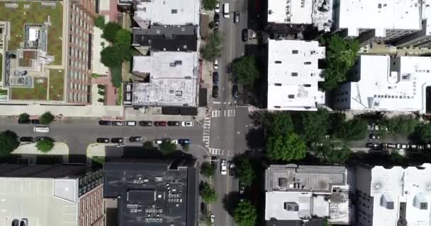 Aerial Footage Hoboken New Jersey — Stock Video