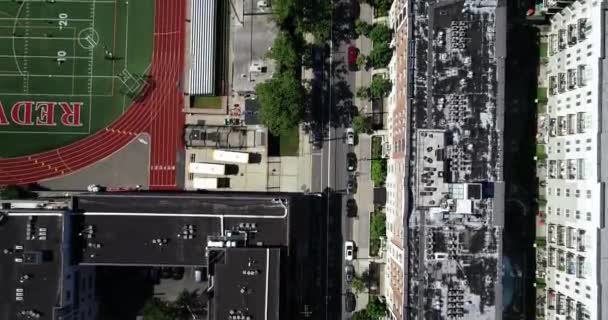 ニュージャージー州ジャージーシティとホーボーケンの航空 — ストック動画