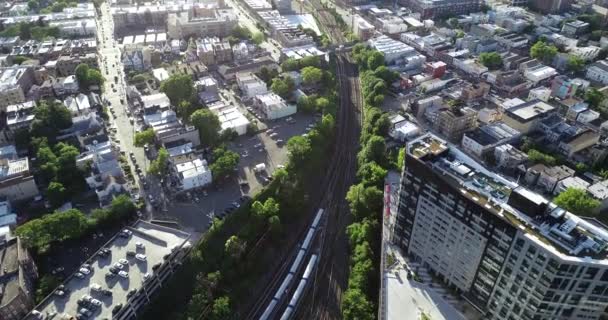 Flygbilder Från Jersey City New Jersey — Stockvideo