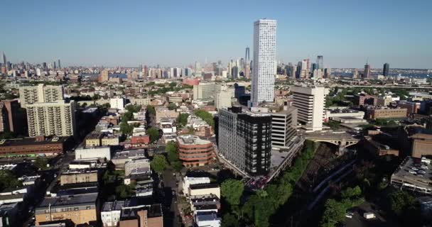 Luchtfoto Van Jersey City New Jersey — Stockvideo