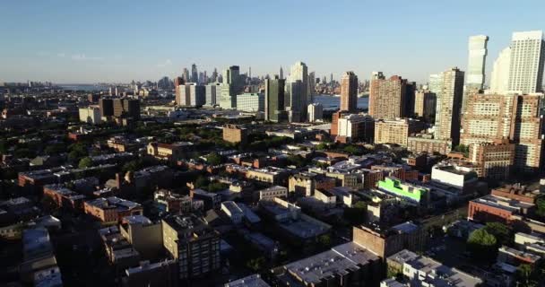Luchtfoto Van Jersey City New Jersey — Stockvideo