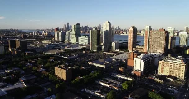 Filmagem Aérea Jersey City Nova Jersey — Vídeo de Stock