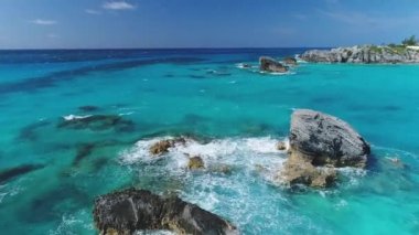 Bermuda 'daki manzara ve plajların havası.