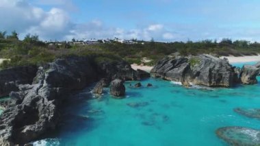 Bermuda 'daki manzara ve plajların havası.