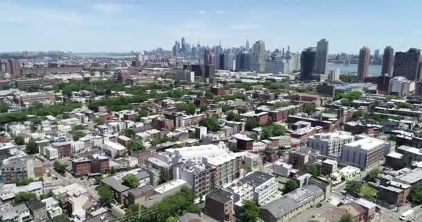 Aerial Footage Jersey City New Jersey — 비디오