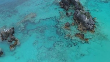 Bermuda 'daki manzara ve plajların havası.