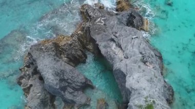 Bermuda 'daki manzara ve plajların havası.