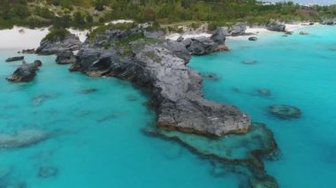 Bermuda 'daki manzara ve plajların havası.