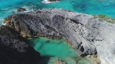 Bermuda 'daki manzara ve plajların havası.