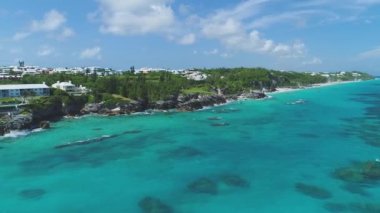 Bermuda 'daki manzara ve plajların havası.