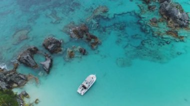 Bermuda 'daki manzara ve plajların havası.