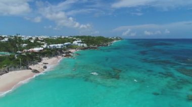 Bermuda 'daki manzara ve plajların havası.