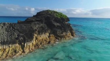 Bermuda 'daki manzara ve plajların havası.