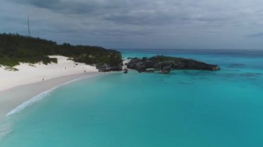 Bermuda 'daki manzara ve plajların havası.