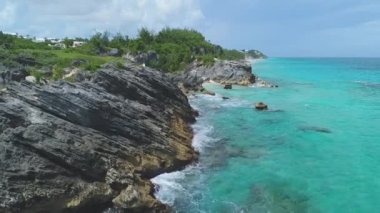 Bermuda 'daki manzara ve plajların havası.