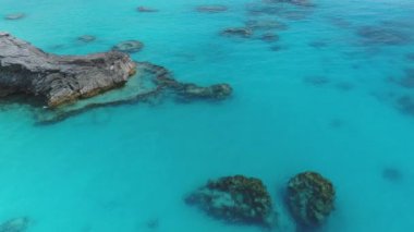 Bermuda 'daki manzara ve plajların havası.