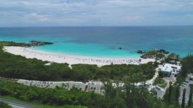 Bermuda 'daki manzara ve plajların havası.