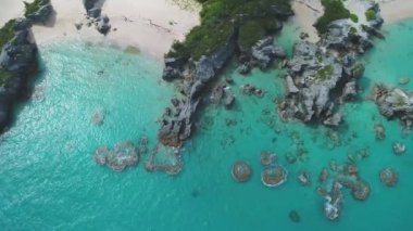 Bermuda 'daki manzara ve plajların havası.