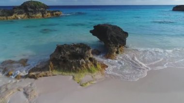 Bermuda 'daki manzara ve plajların havası.