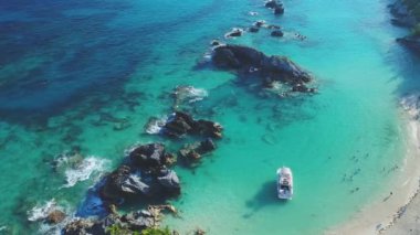 Bermuda 'daki manzara ve plajların havası.