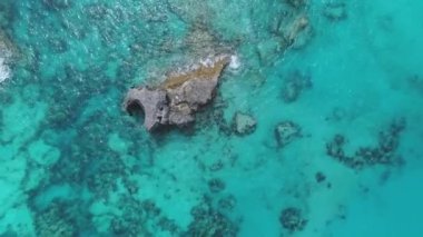 Bermuda 'daki manzara ve plajların hava görüntüleri.