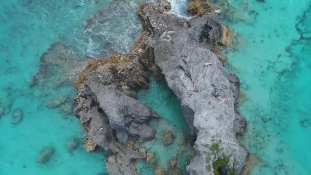 Flygfoto Över Landskapet Och Stränderna Bermuda — Stockvideo