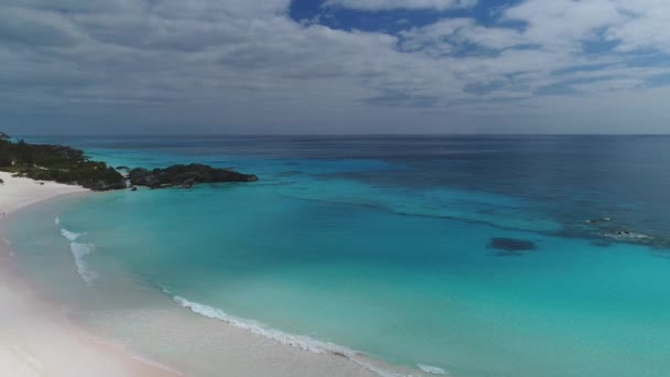 Aéreo Paisagem Praias Nas Bermudas — Vídeo de Stock